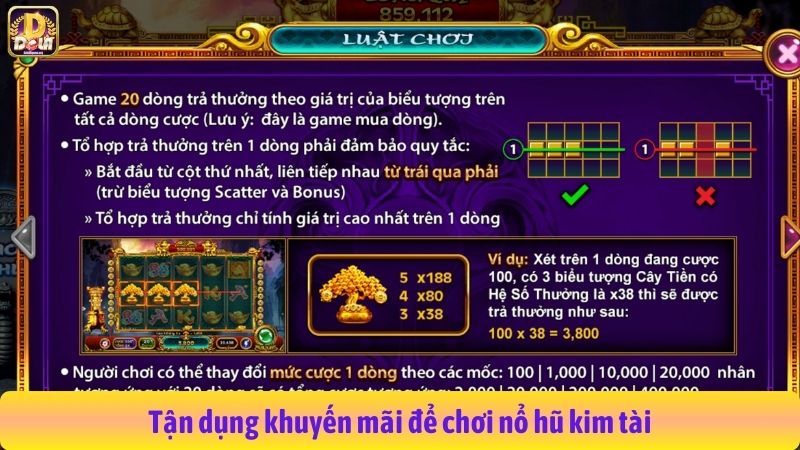 Tận dụng khuyến mãi để chơi nổ hũ kim tài